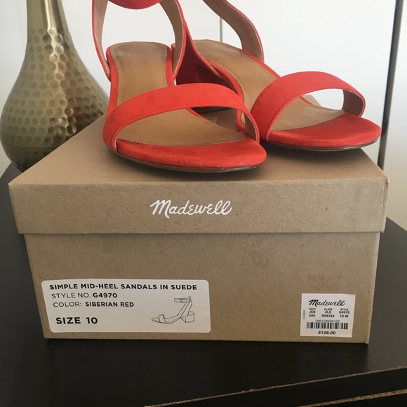 [MADEWELL] Alice sandals in Siberian Red - Picture 3 of 5